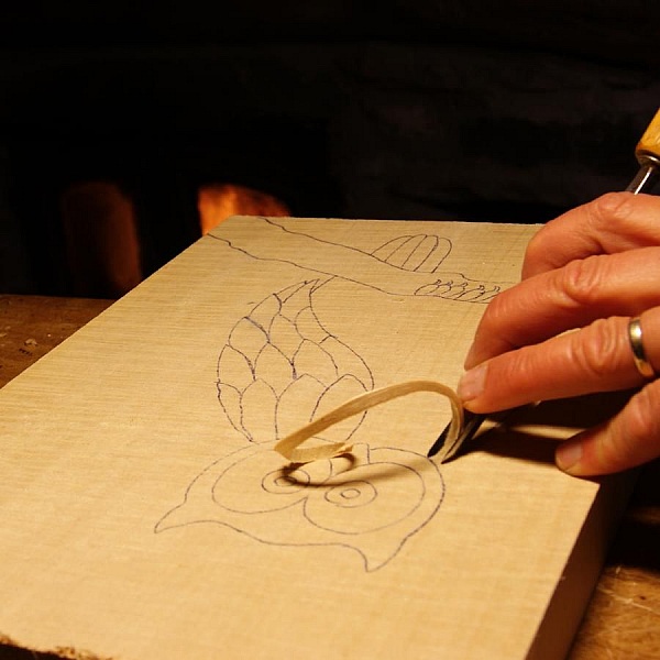 Lav relieff utsk&aring;ret ugle h&aring;ndlaget i Savoie