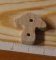 Knapp sopp 22mm utsmykning scrapbooking natur skog massivt tre håndlaget