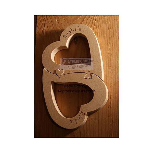 hjerter puslespill, bryllupsdekorasjon i tre, valentinsdag, h&aring;ndlaget