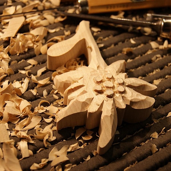 Edelweiss sk&aring;ret for h&aring;nd vokset natur