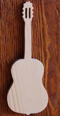 Tre gitar ht20cm musikk tema interiør dekorasjon, gitarist gave