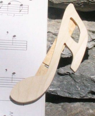 dobbelt kroket musikklipp håndlaget musiker gave i massivt tre