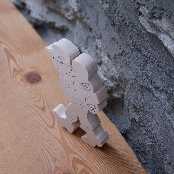  turg&aring;er puslespill 8 stykker laget av massivt b&oslash;ketre h&aring;ndlaget gave fotturer, fjellet