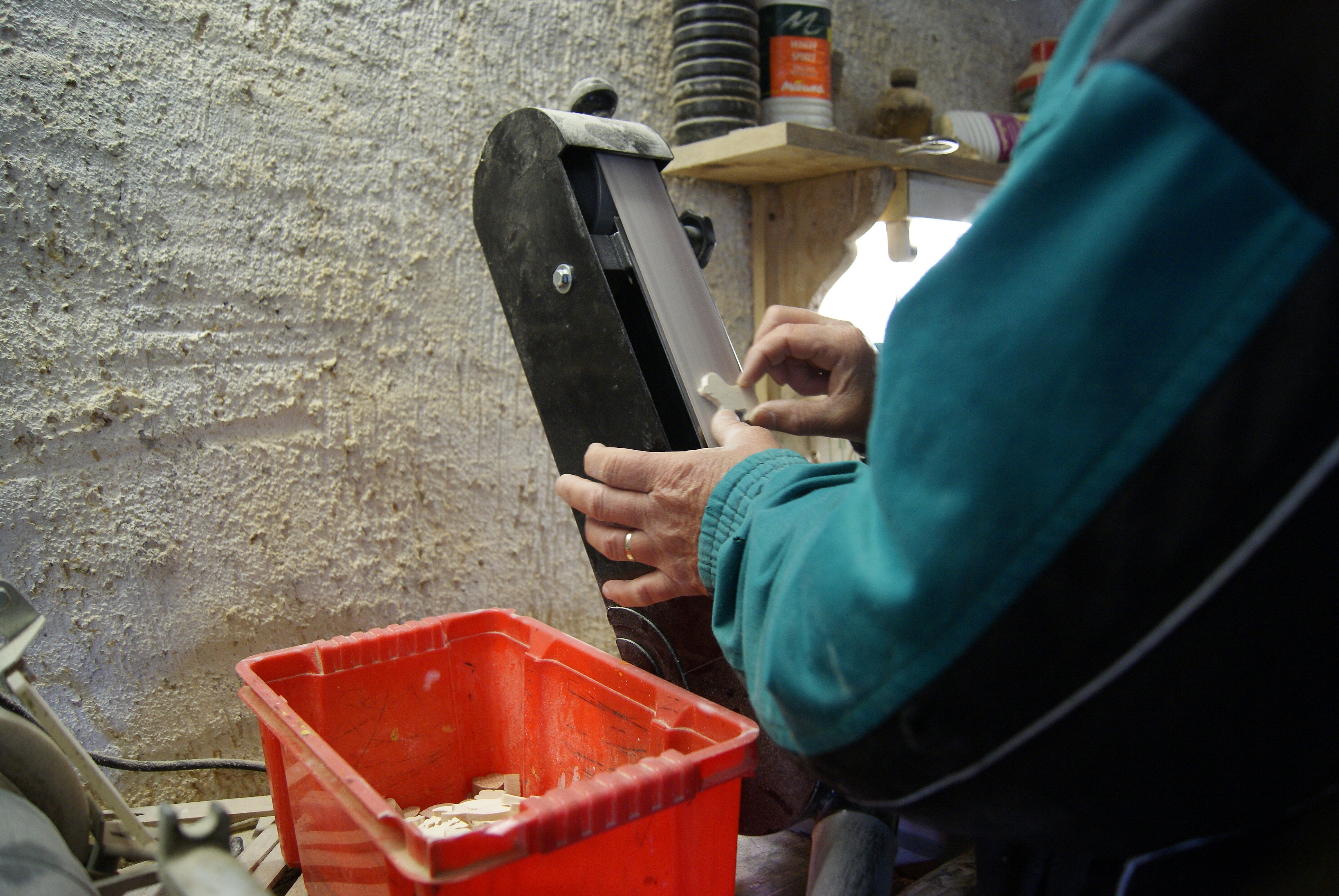 serviettring for elskere, trebryllup, valentinsdag h&aring;ndlaget massivt tre