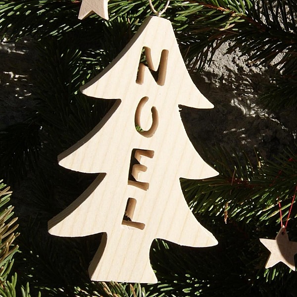 Juletrekule 12 cm i tre