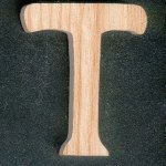 32 lettres en 2.5 cm + 1 Lettre T en bois hauteur 5 cm, a peindre a coller