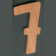 Nummer 7 ht 10 cm tremerking