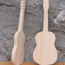 Figurmarkør gitar bryllup musikk tema, tre, håndlaget