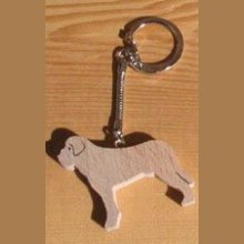 Nøkkelring for sanktbernhardshund eller golden retriever-hund